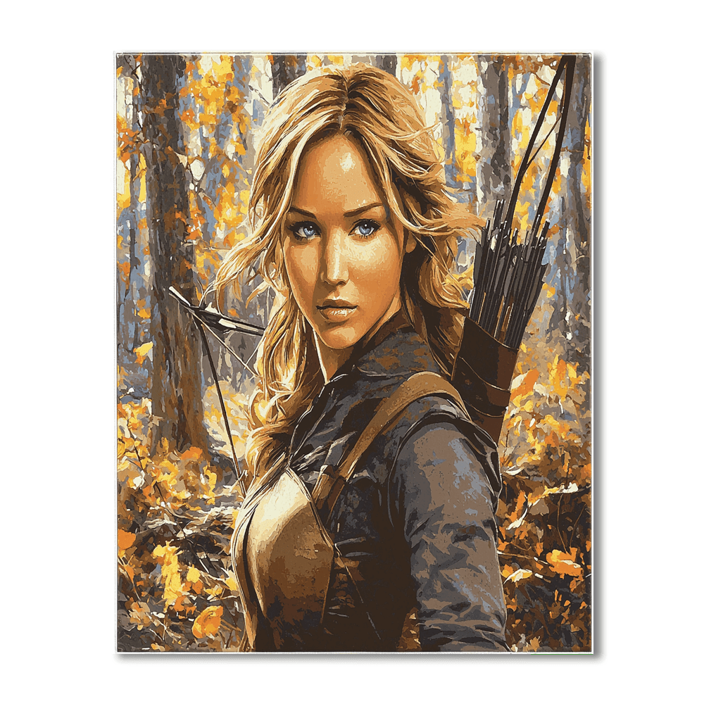 Jennifer Lawrence: The Fearless Journey Of Katniss Everdeen Paint By Numbers