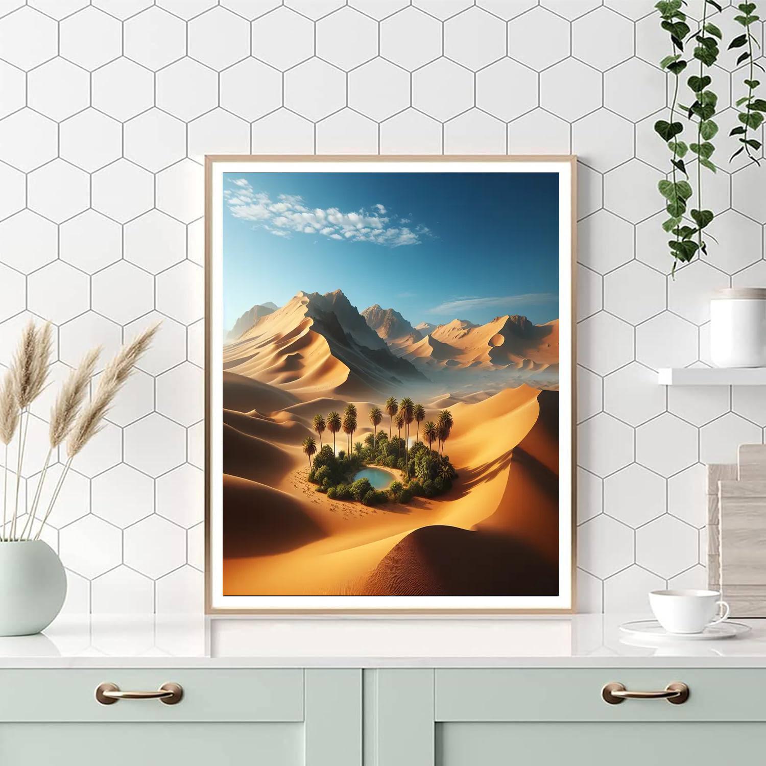 Majestic Desert Oasis Paint By Number