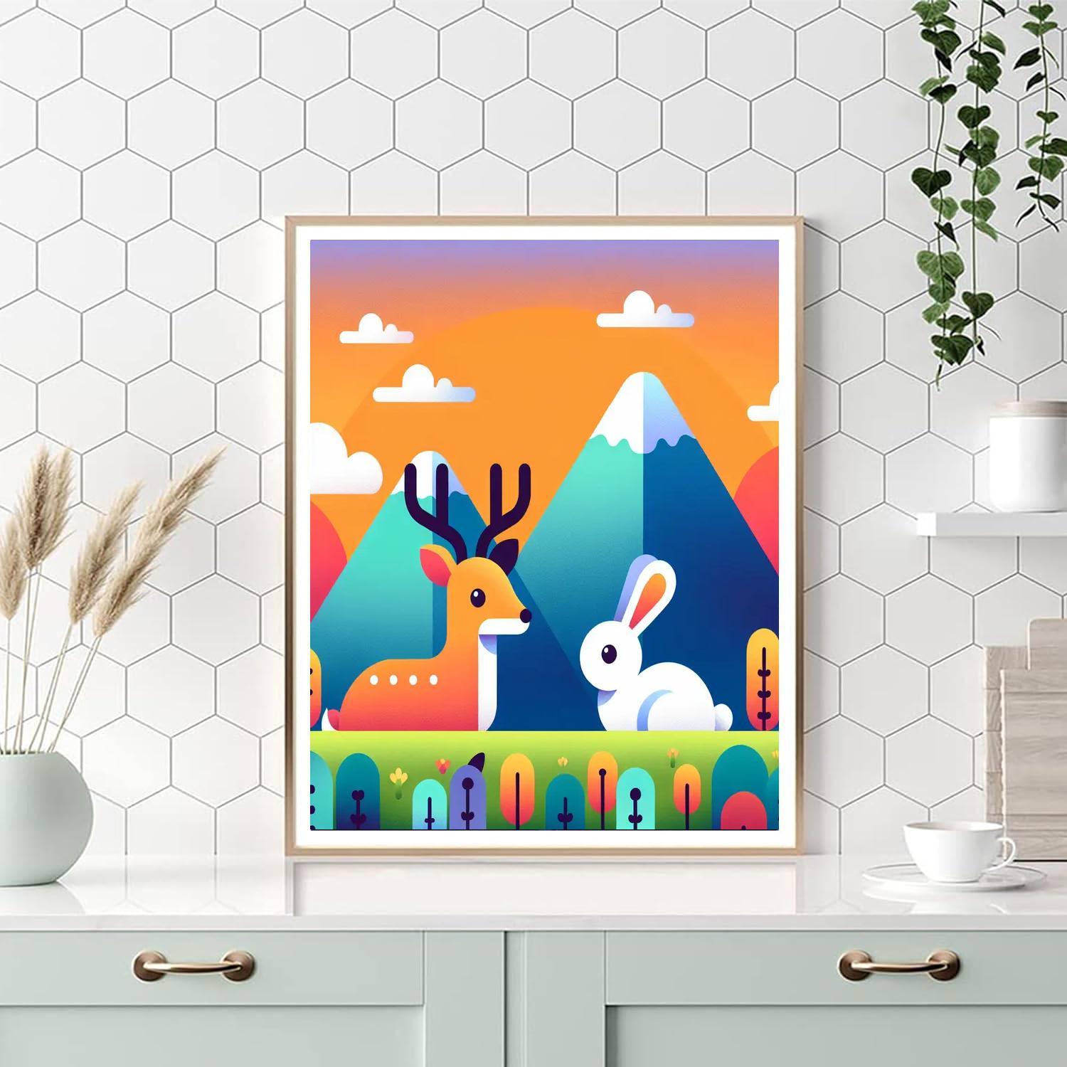 Mountain Meadow Mystery Paint By Numbers Art