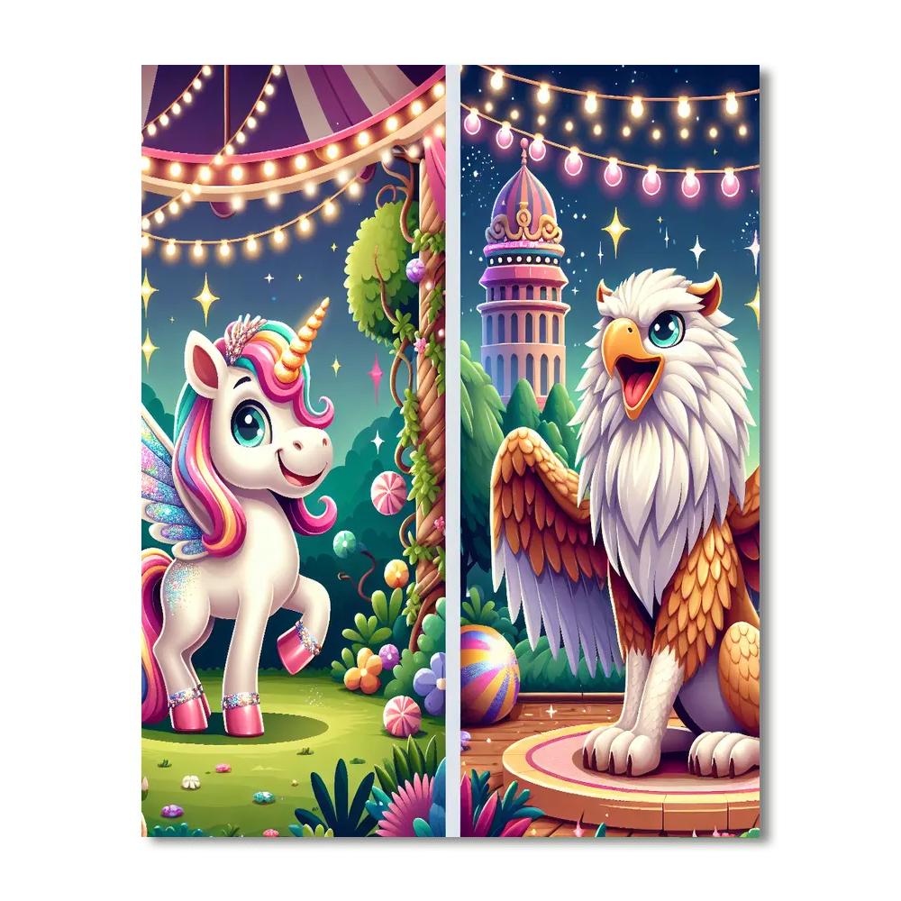 Fantasy Zoo Extravaganza Number Painting