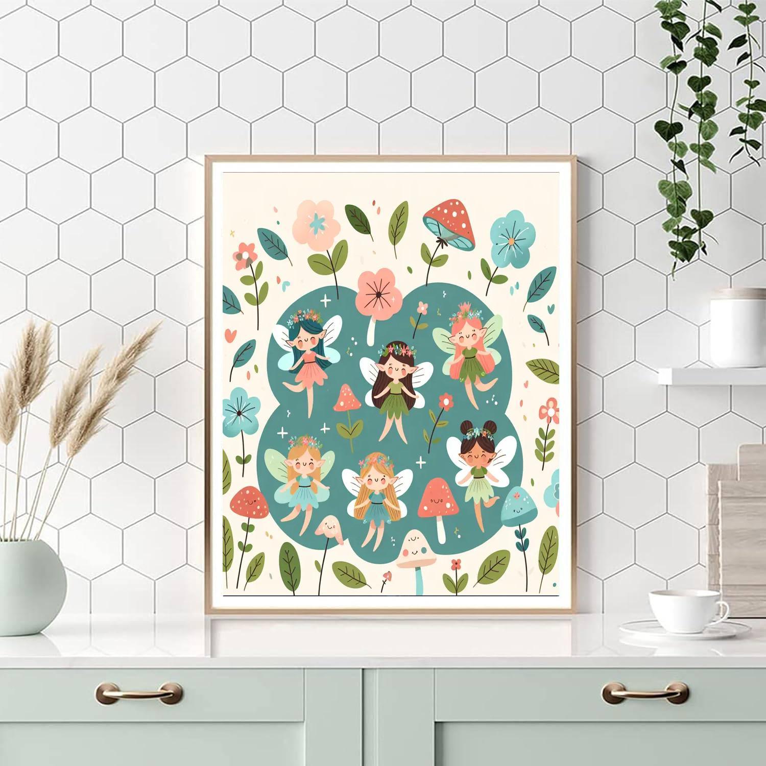Charming Forest Fairies Paint By Numbers Art