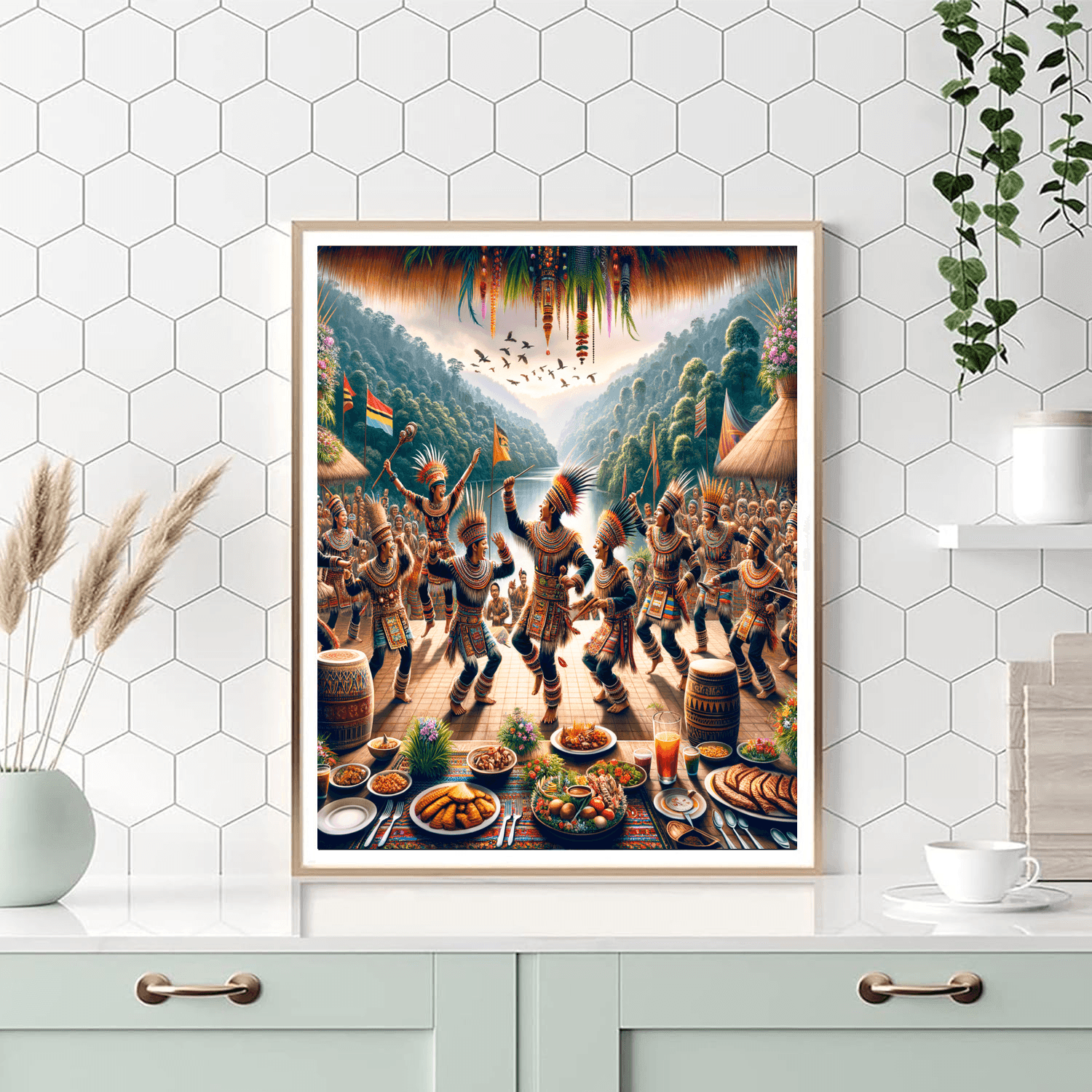 Gawai Dayak Festival - Malaysia Paint By Numbers Kits