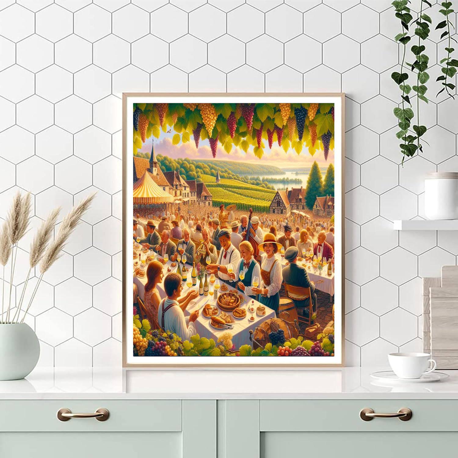 Fête Des Vins De Bourgogne DIY Paint By Numbers