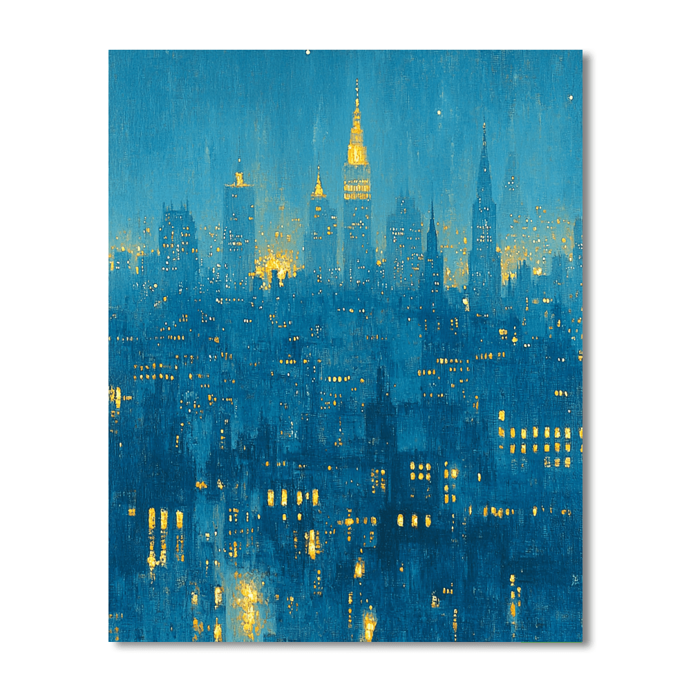 James McNeill Whistler Inspired Whistler's Nocturne Cityscape  Paint By Numbers Kits