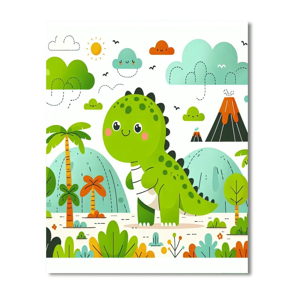 Adventure With Dino Painting Number Kit