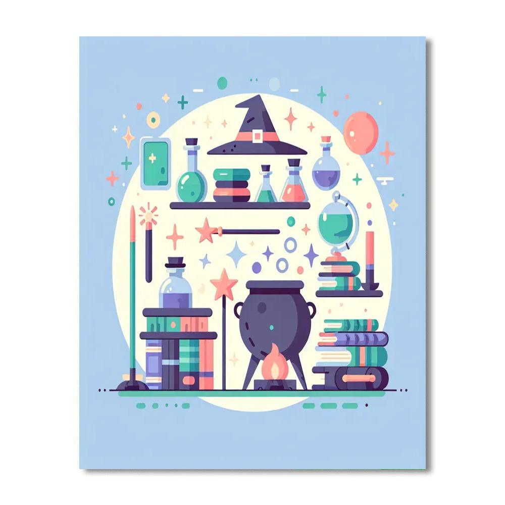 Mystical Wizard's Workshop Numbered Painting Kits