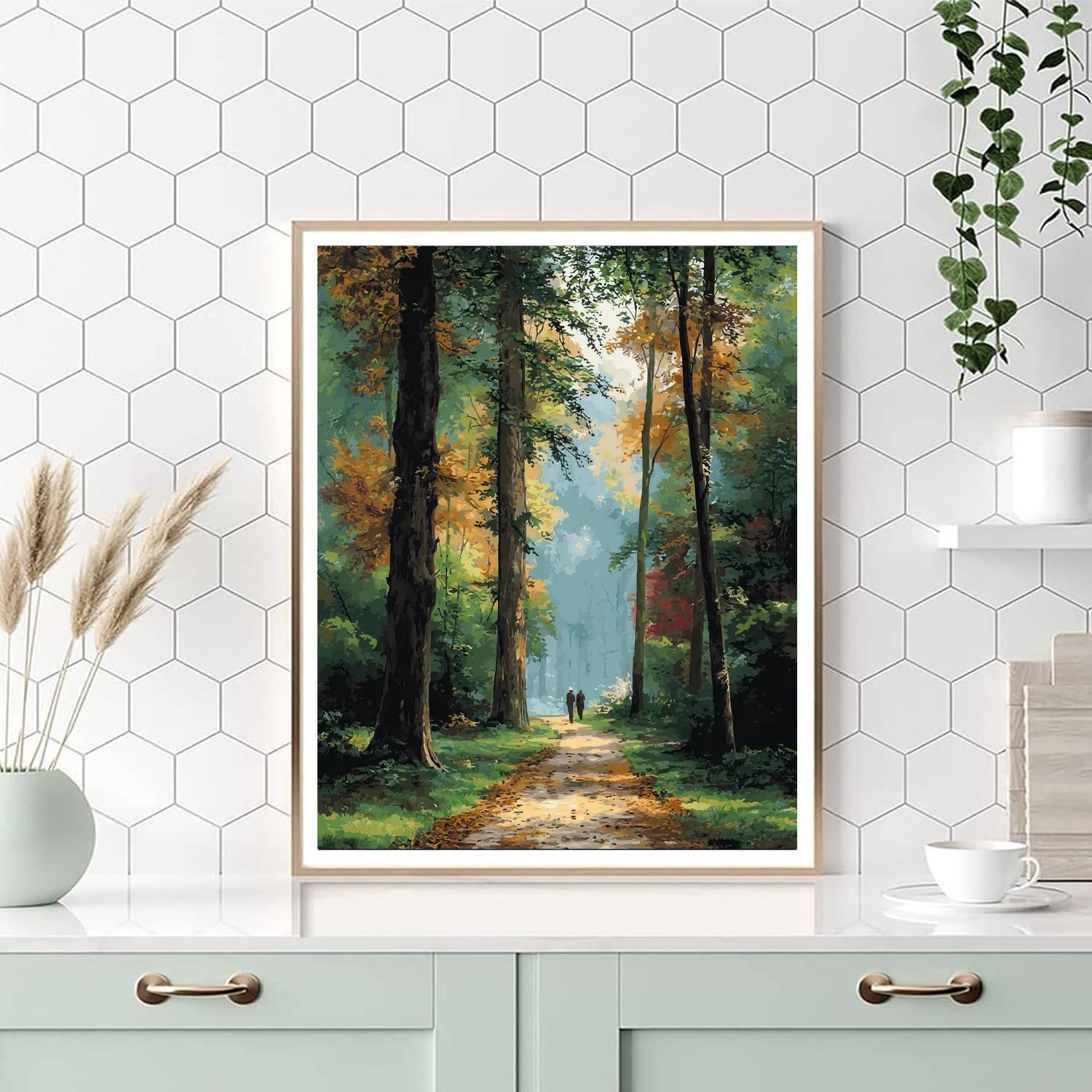 Gentle Forest Walk Numbered Painting Kits