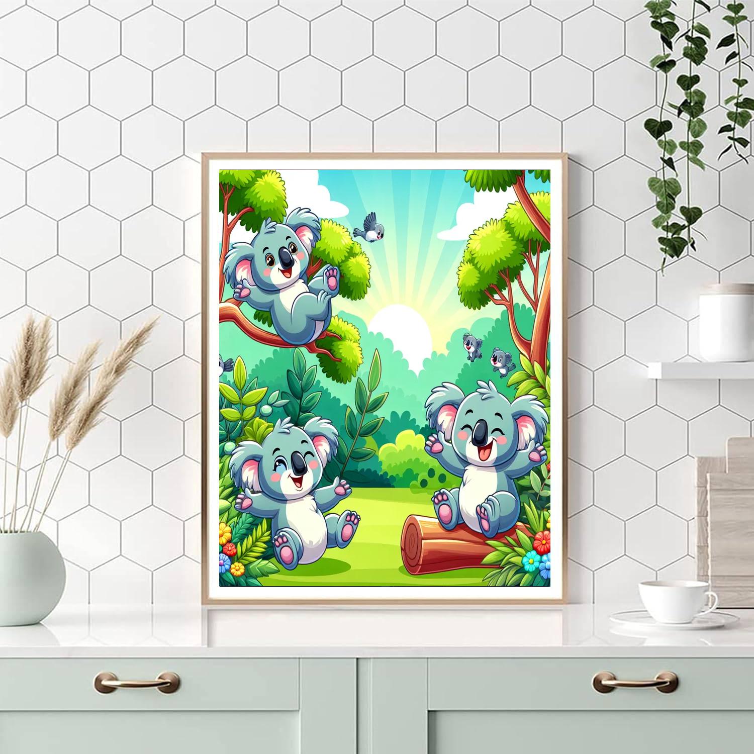 Curious Koala Kingdom Painting Number Kit