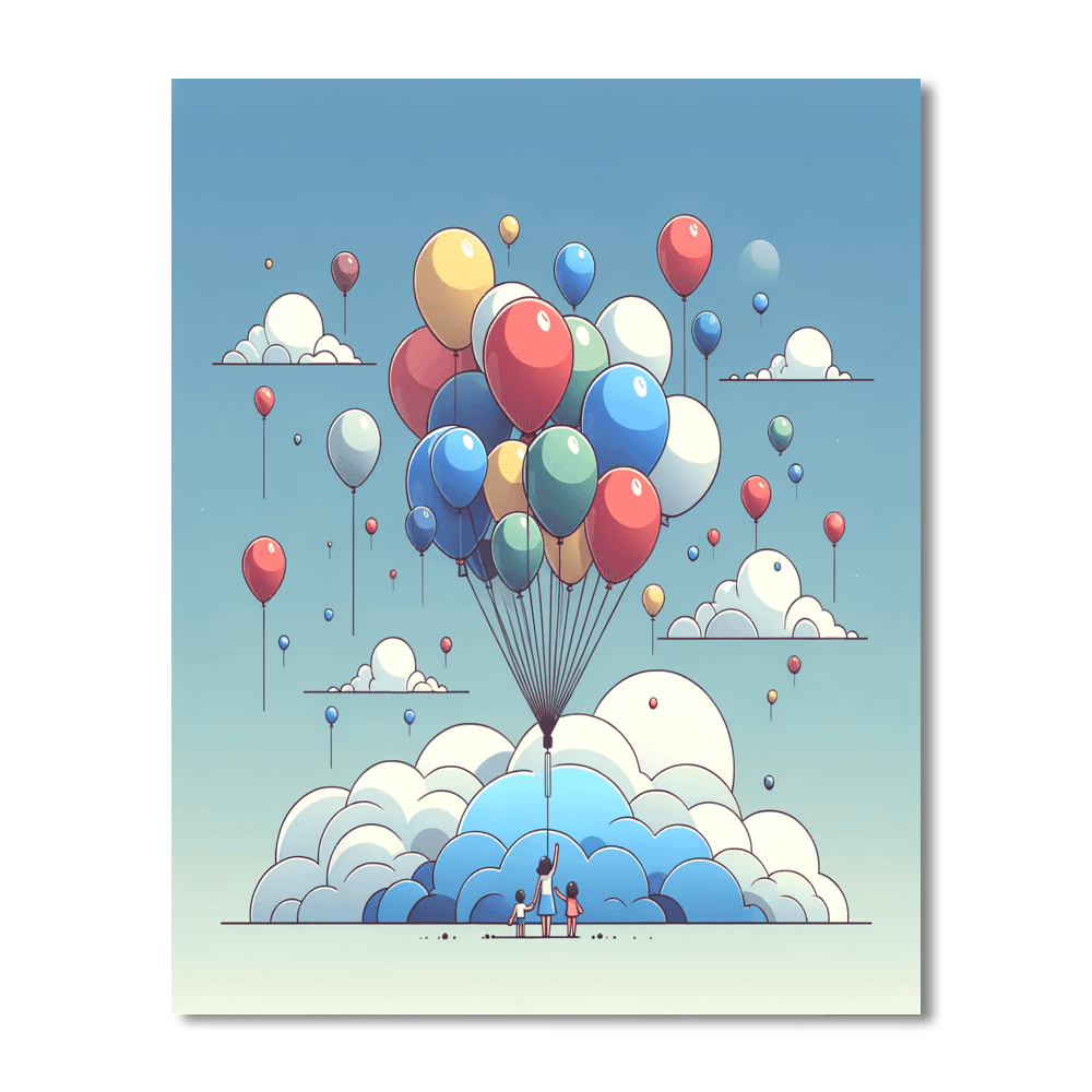 Balloon Festival Painting By Numbers Kit
