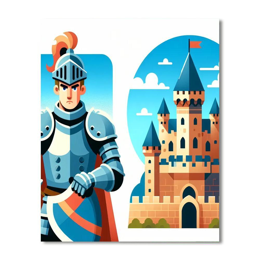 Castle Siege Numbered Painting Kits