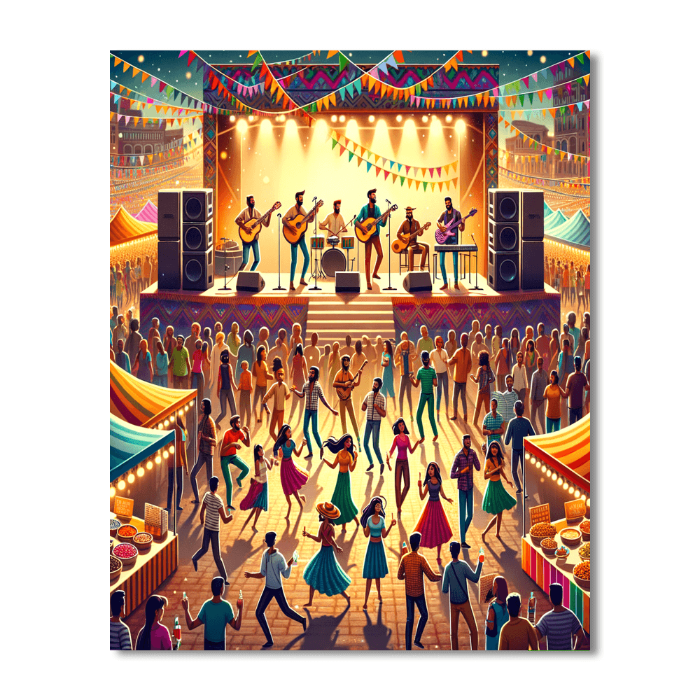 Montreal International Jazz Festival Number Painting