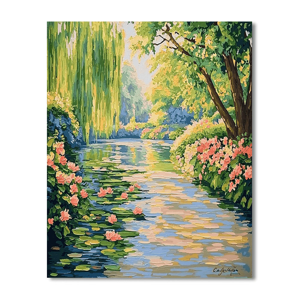Claude Monet Inspired Nature's Melody  Paint By Numbers Art