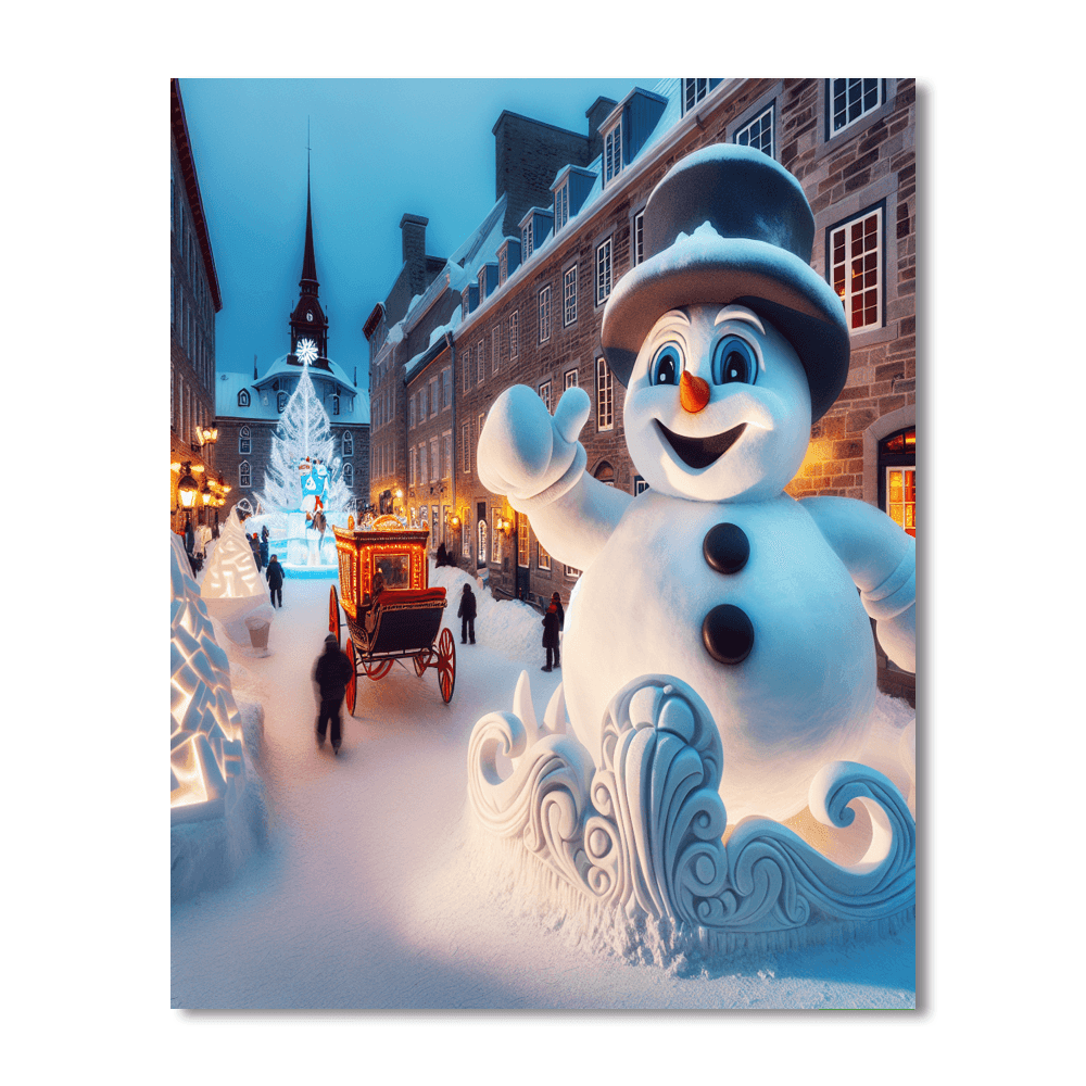 Carnival Of Quebec - Quebec City, Canada Number Painting