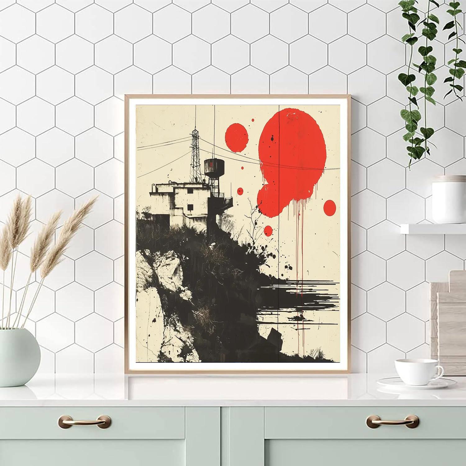 Banksy Inspired Utopian Dystopia  Numbered Painting Kits