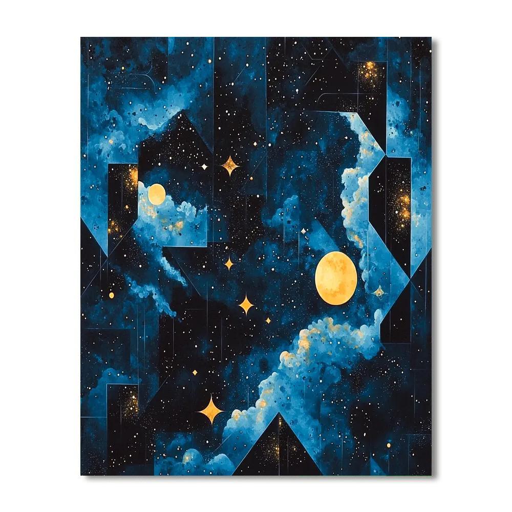 Kazimir Malevich Inspired Cosmic Dance Of Forms  Paint By Numbers Kits