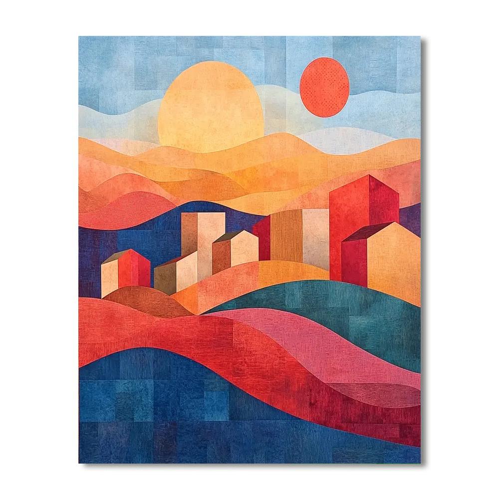 Paul Klee Inspired Rhythms Of The Horizon  Paint By Number