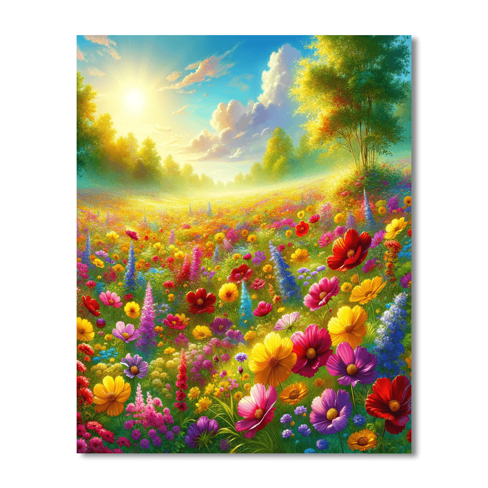 Wildflower Meadow Magic Paint By Numbers Art