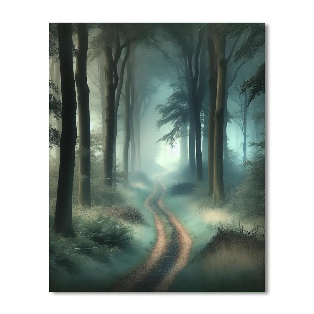 Misty Morning Pathway Paint By Number