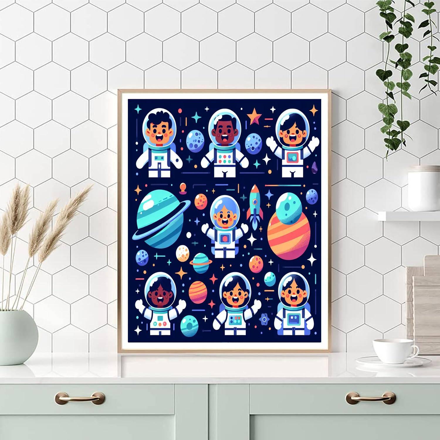 Exciting Space Expedition Paint By Numbers Kits