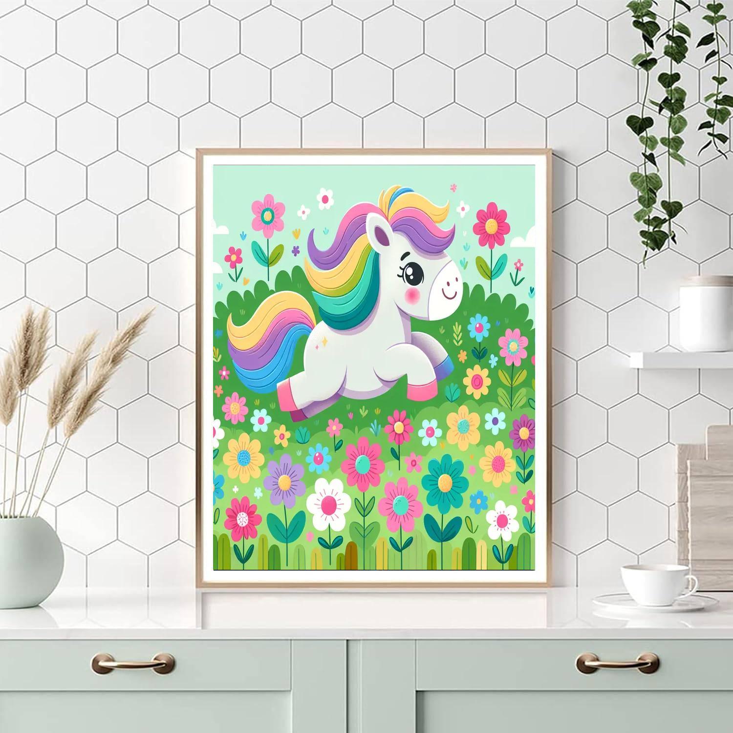Bouncy Pony DIY Paint By Numbers