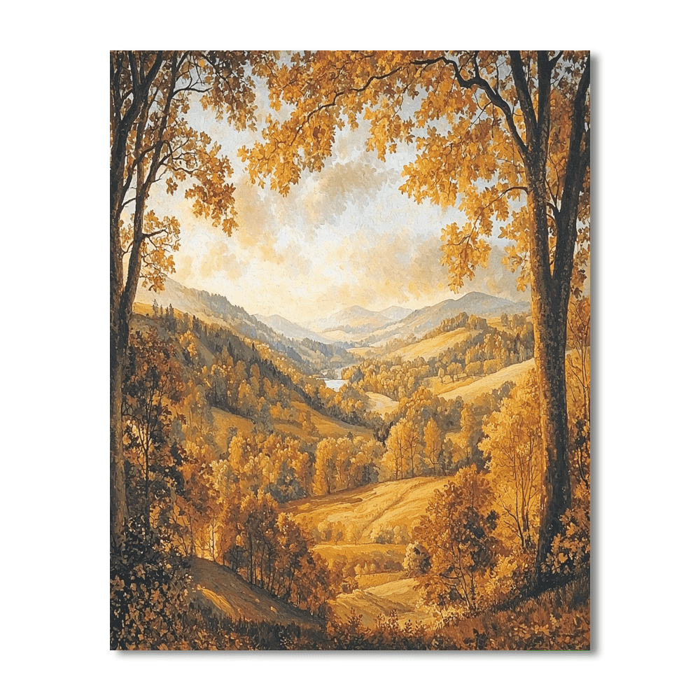 Thomas Gainsborough Inspired Rural Autumn  Paint By Numbers Art