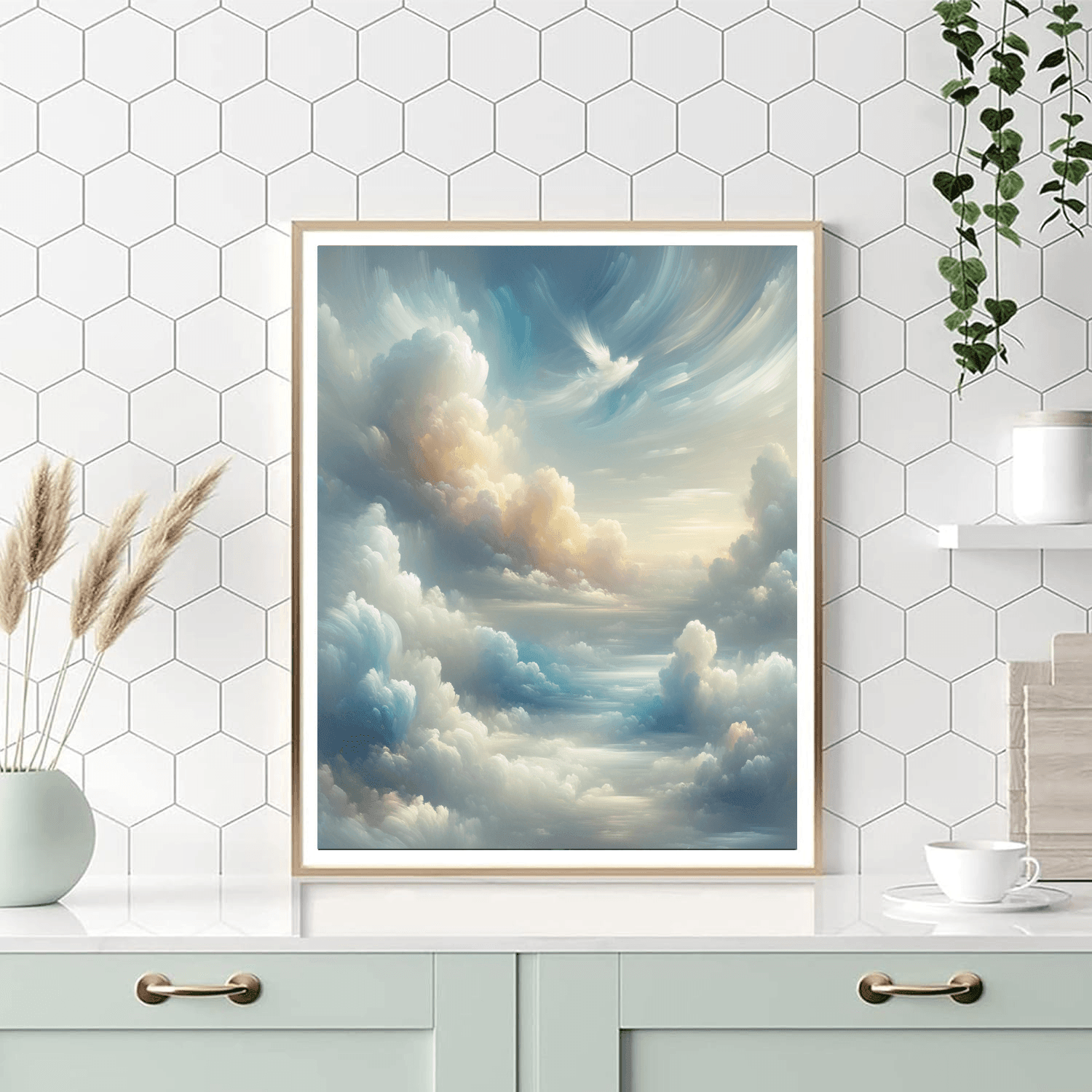 Ethereal Cloudscape Symphony Paint By Color