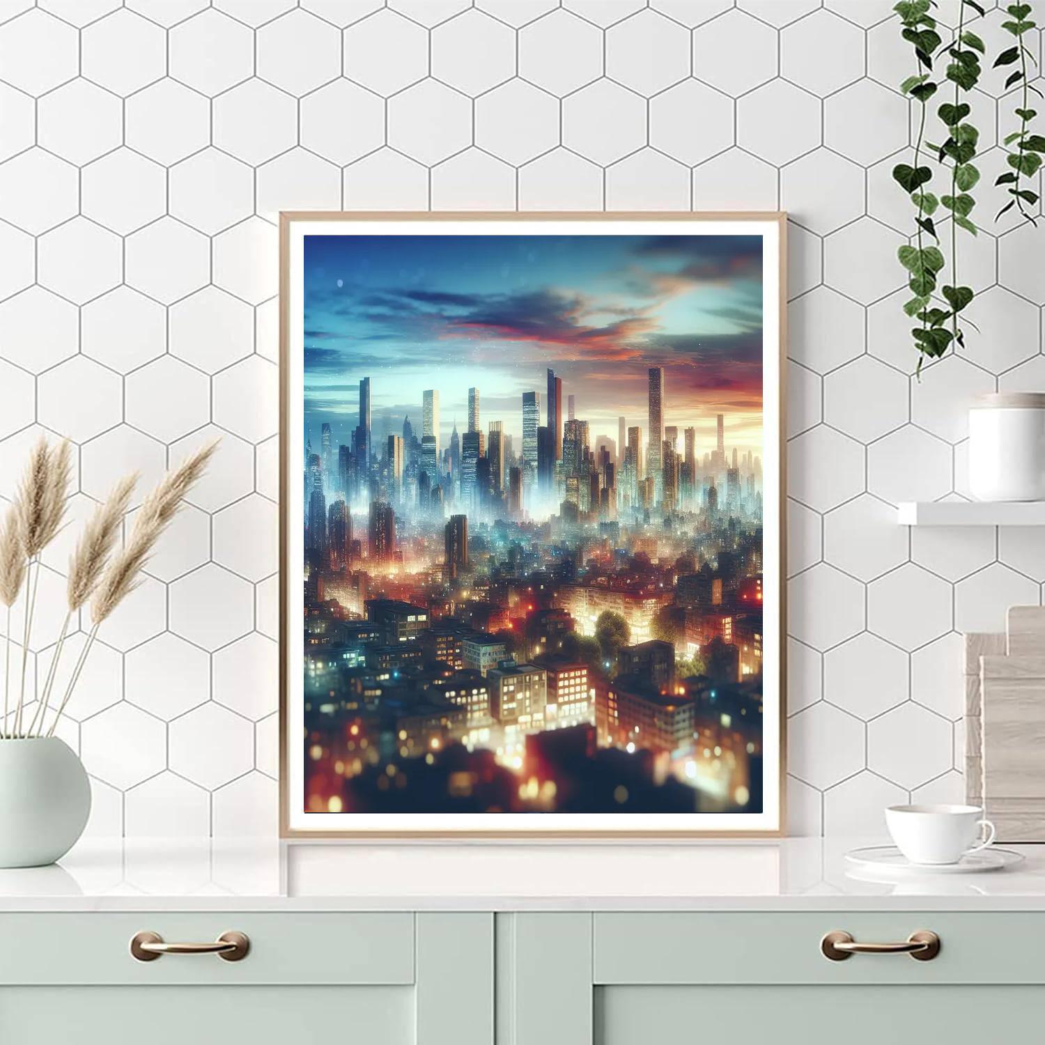 Dramatic City Skylines Paint By Color