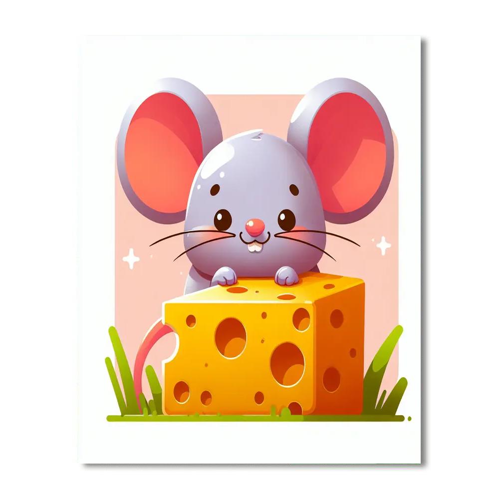 Charming Little Mouse DIY Paint By Numbers