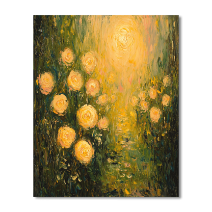 Pierre-Auguste Renoir Inspired Golden Hour Blooms  Paint By Numbers Kits