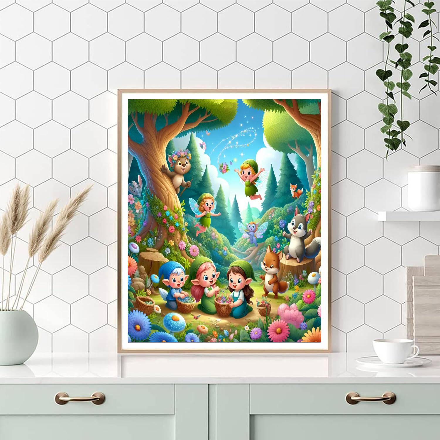 Magical Forest Guardians Paint By Numbers Art