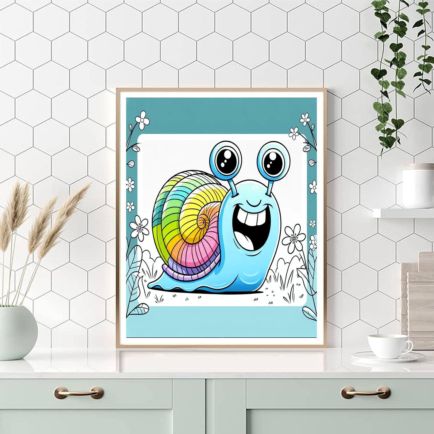 Funny Snail Paint By Color