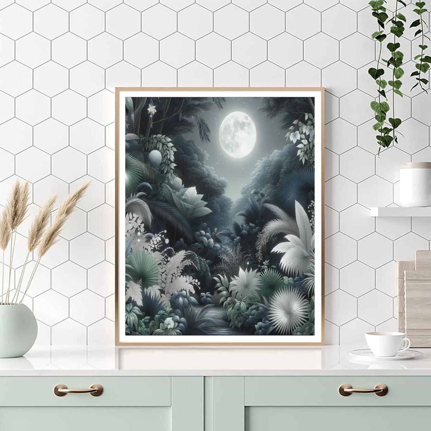 Midnight Jungle Secrets Painting By Numbers Kit