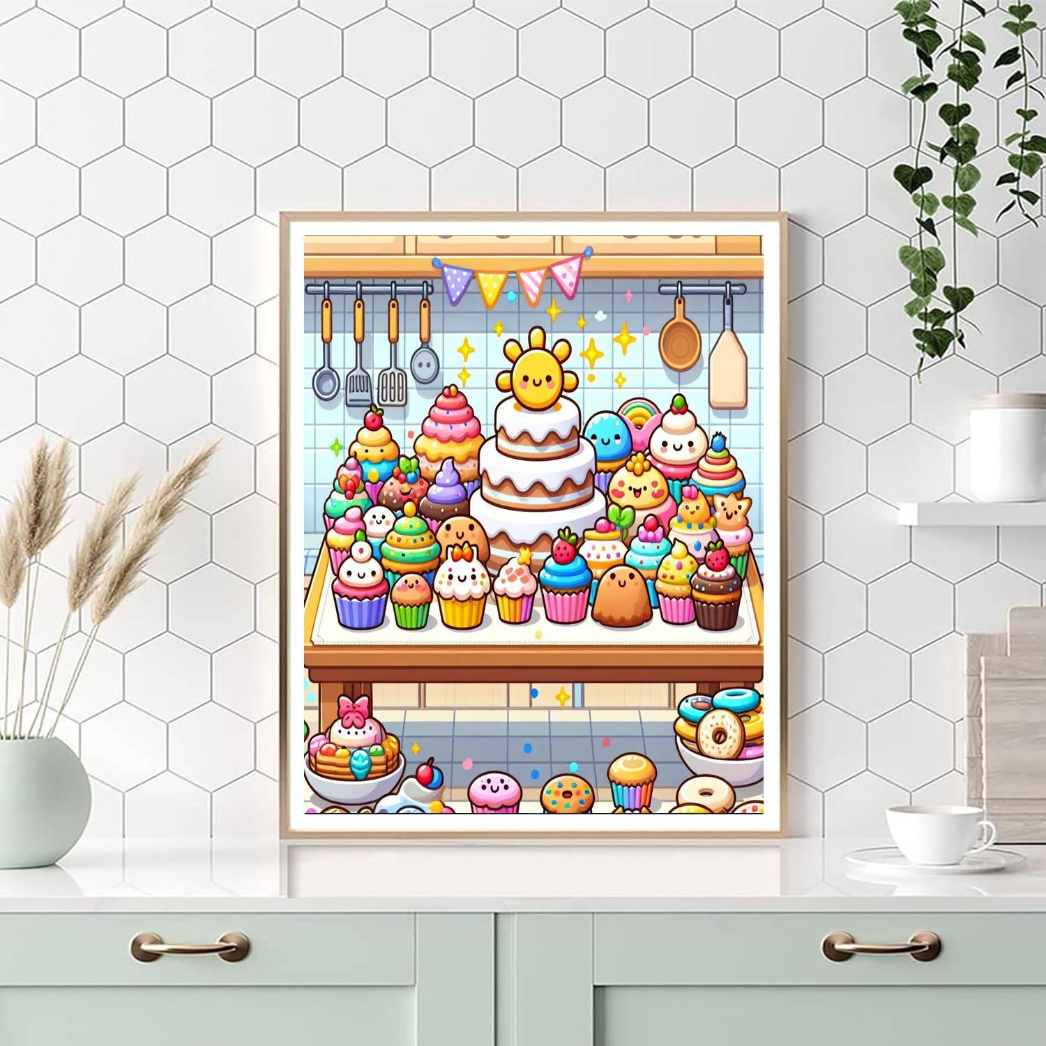 Baking Day Fun Paint By Numbers Art