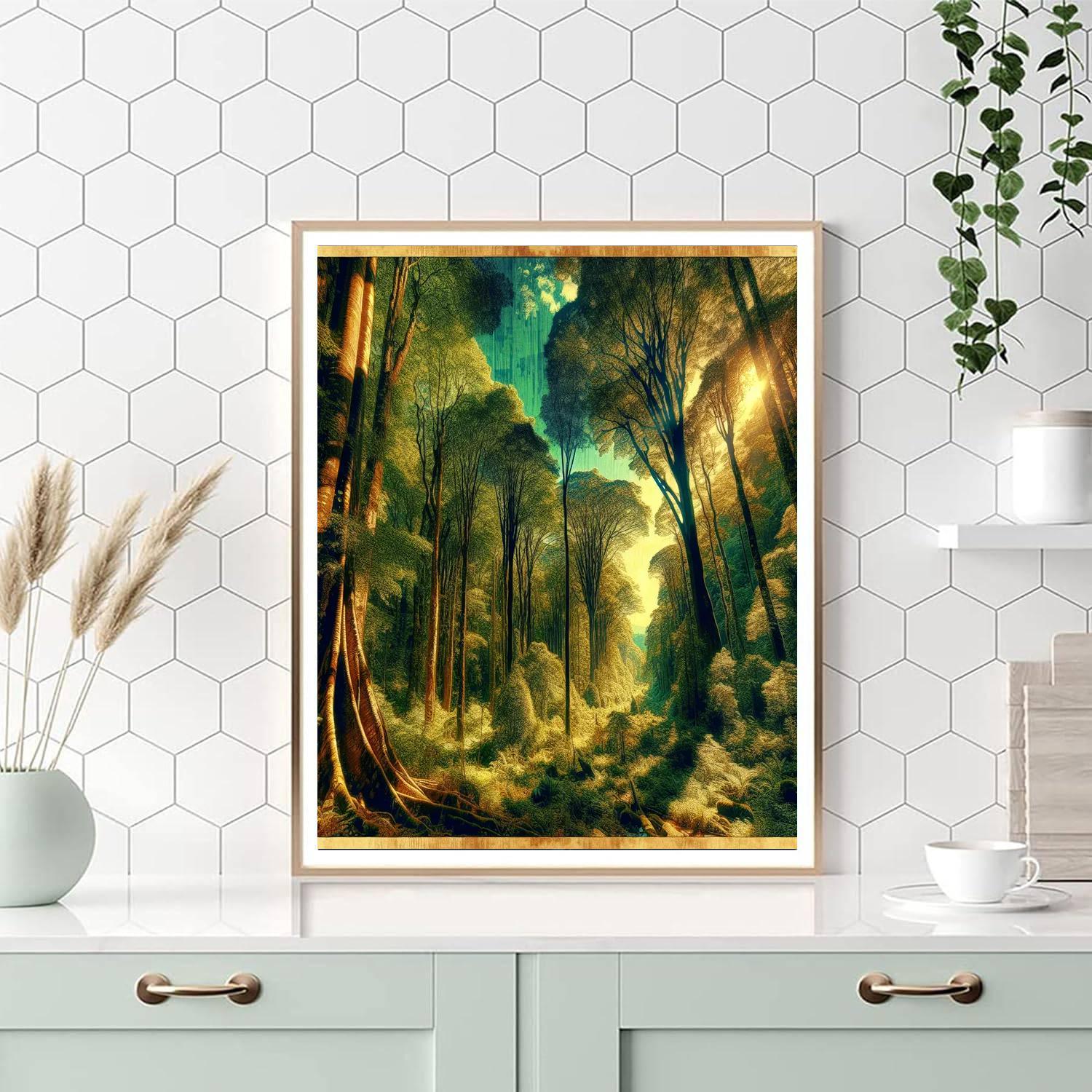 Majestic Forest Canopy Paint By Numbers Art