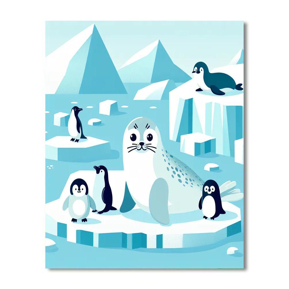 Glacier Glimpse Paint By Color