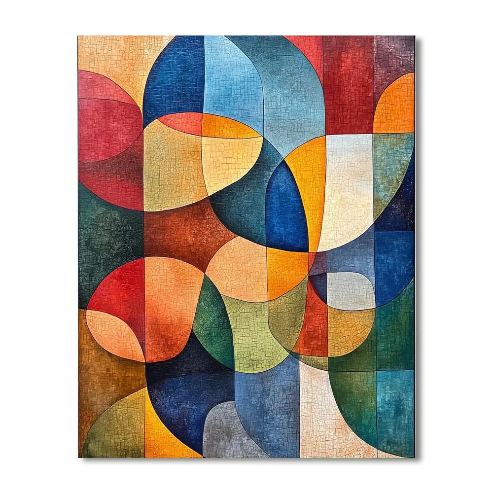 Paul Klee Inspired Abstract Nature's Echo  Painting Number Kit
