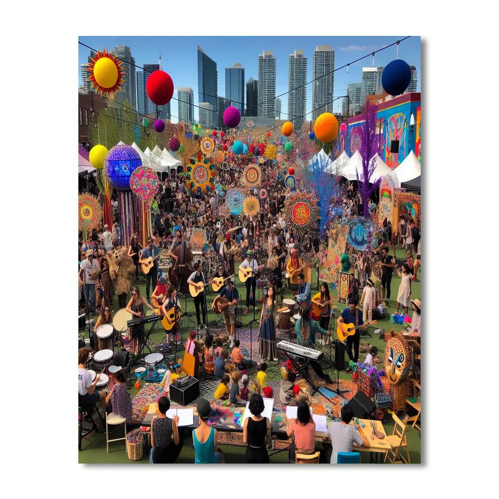 Festival Of Music And Art - Canada Painting Number Kit