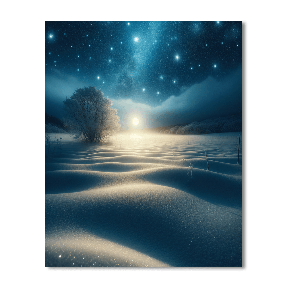 Starlit Winter Nights Paint By Numbers