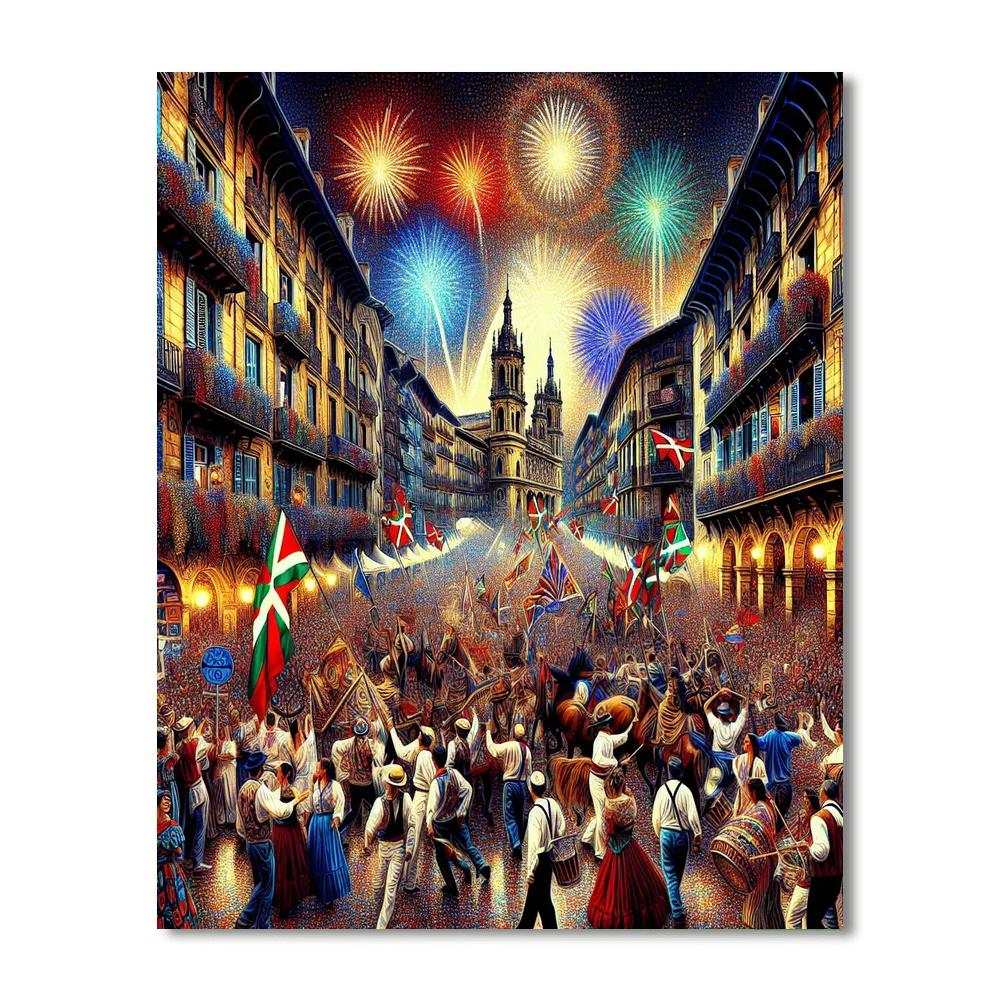 Semana Grande - Bilbao, Spain Painting Number Kit