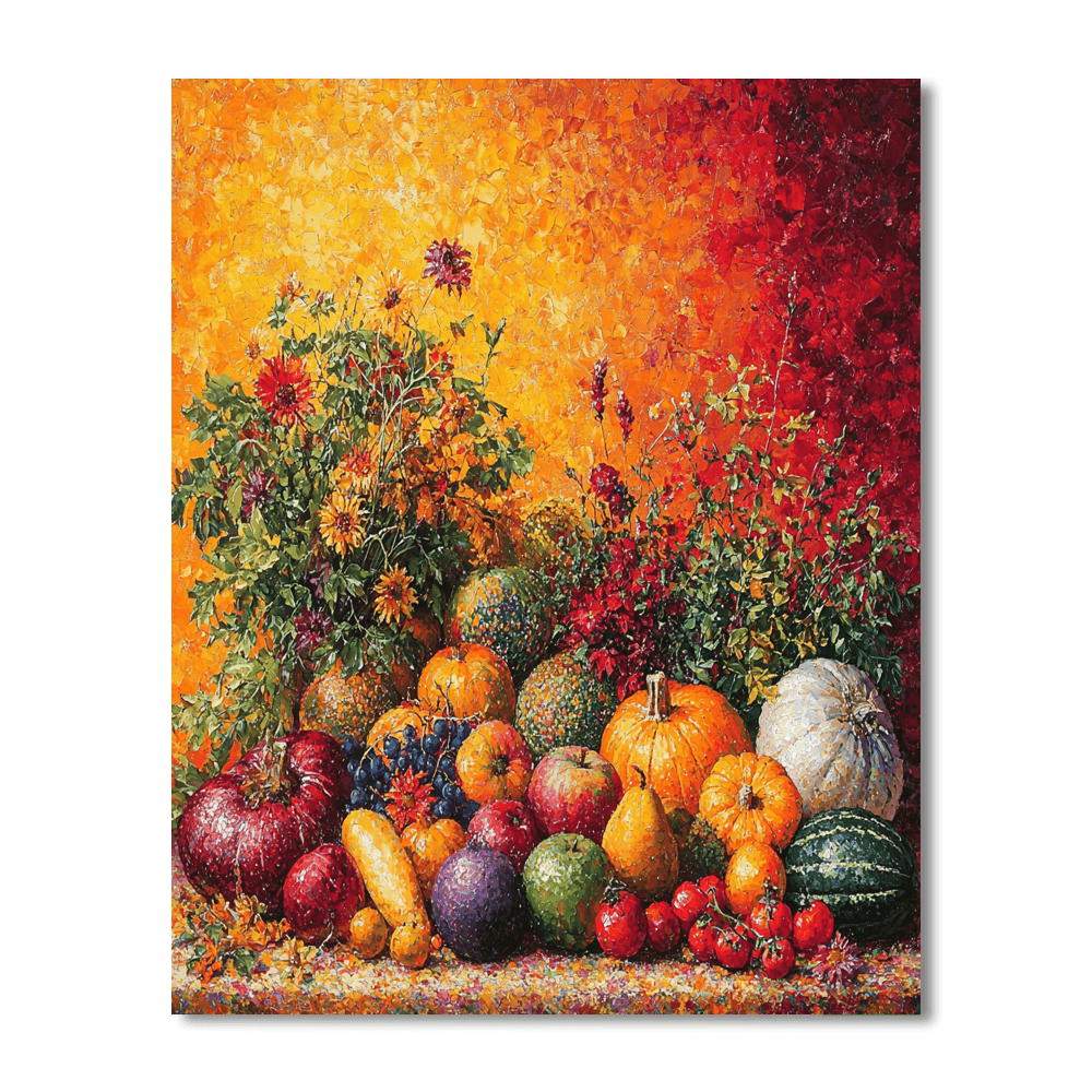 Jean-Baptiste-Siméon Chardin Inspired Festive Harvest  Paint By Number