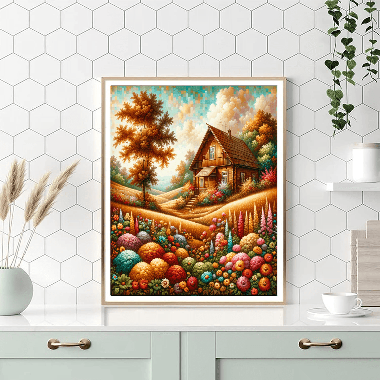 Charming Rustic Home DIY Paint By Numbers