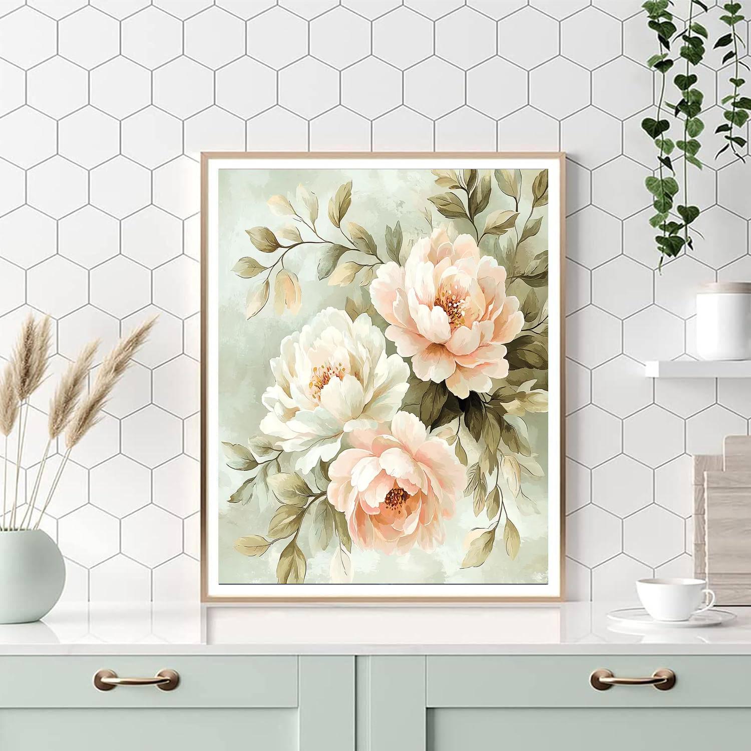 Leonardo Da Vinci Inspired Serene Blossom  Paint By Numbers Art