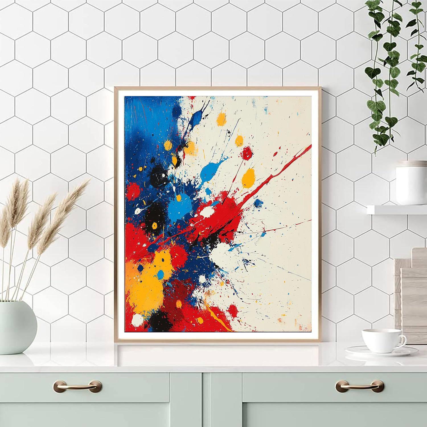 Jackson Pollock Inspired Abstract Passion  Painting By Numbers Kit