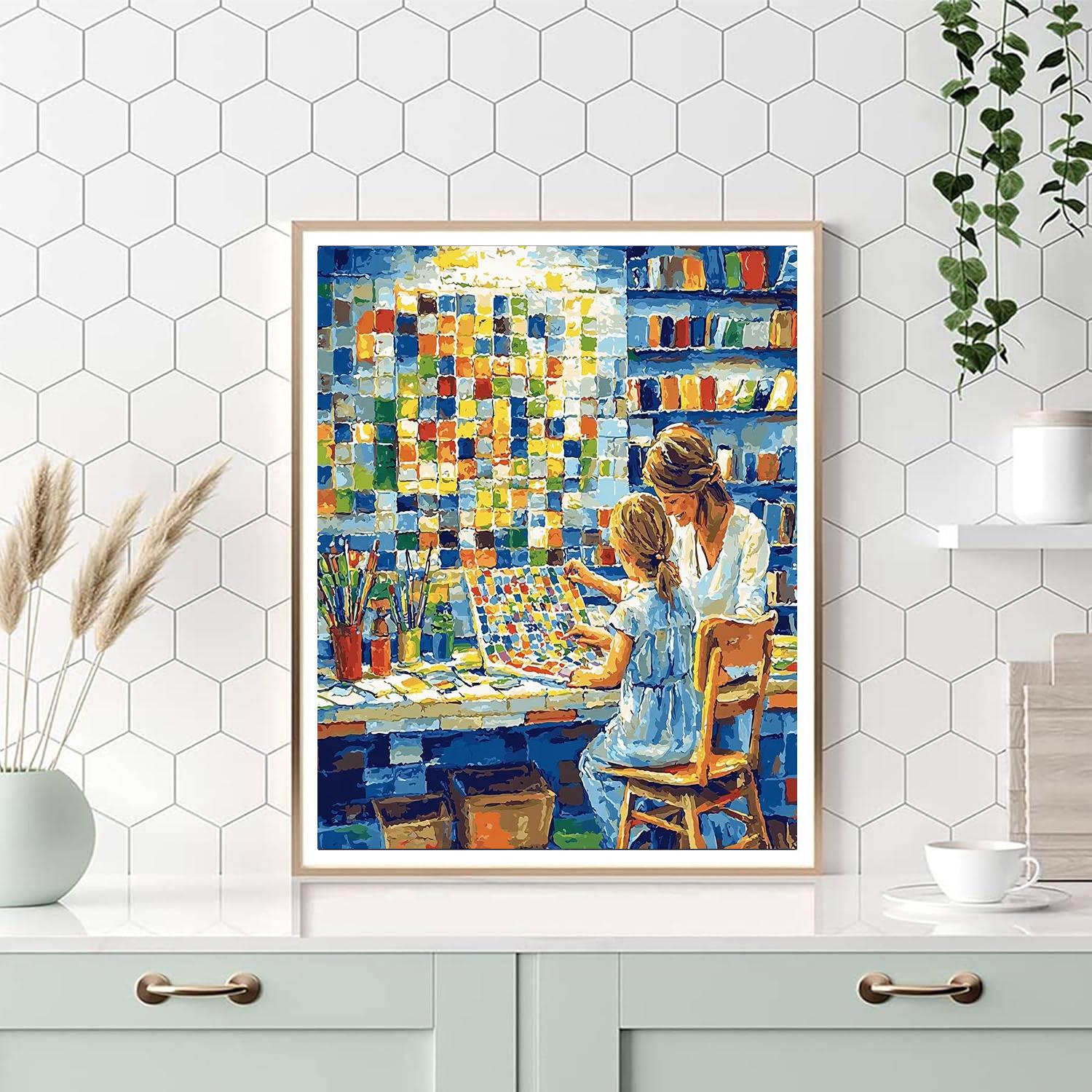 Mosaic Of Memories Number Painting