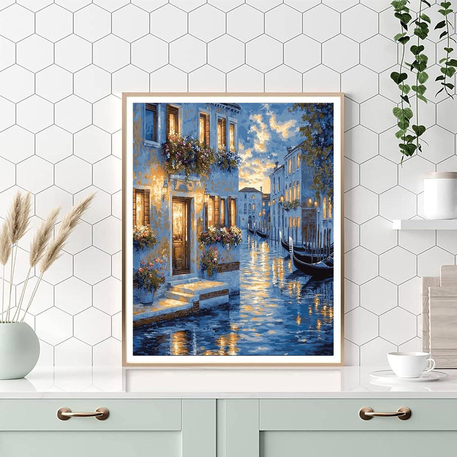 Johannes Vermeer Inspired Venetian Reflections  DIY Paint By Numbers