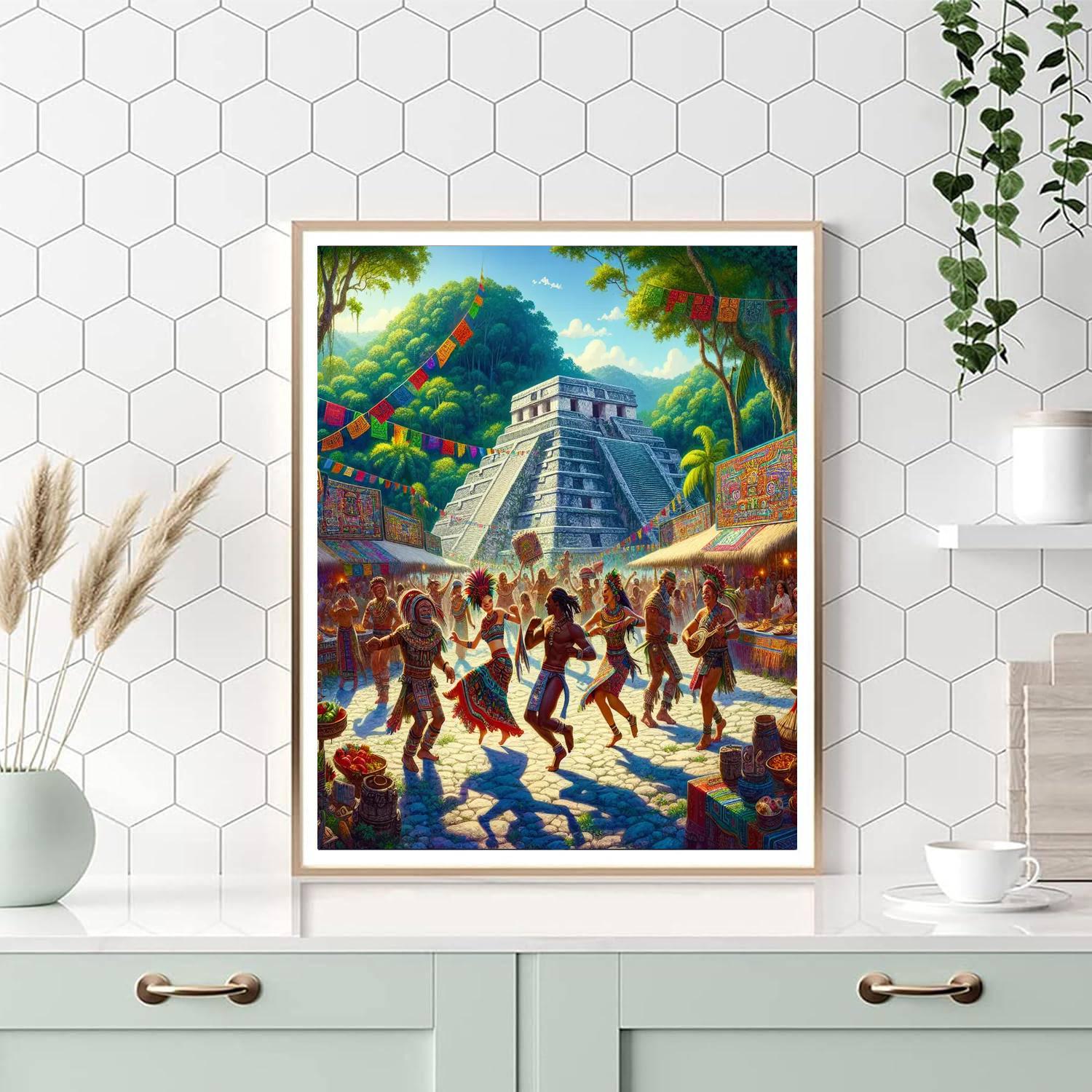 Palenque Festival - Chiapas Number Painting