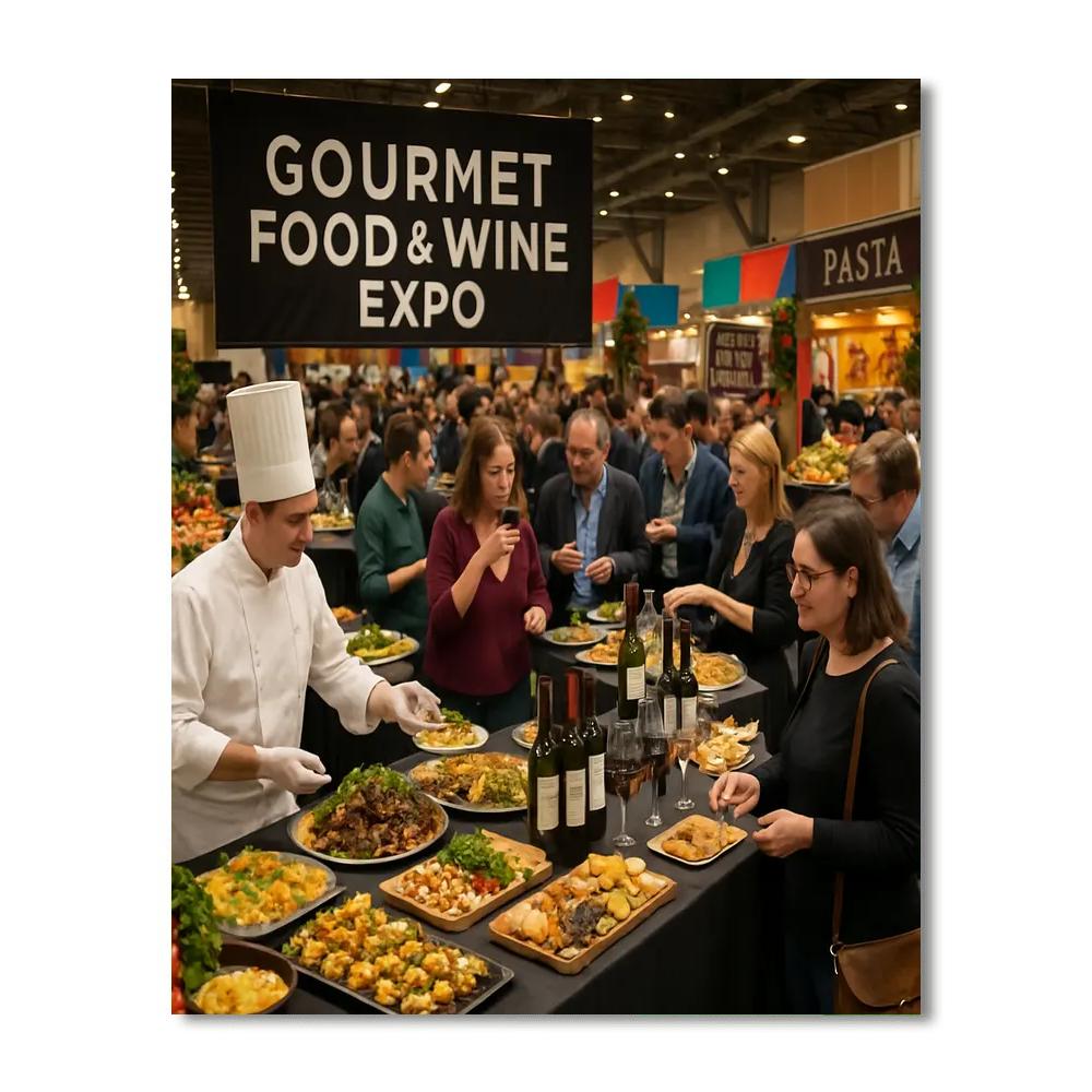 Gourmet Food And Wine Expo - Toronto, Canada Painting Number Kit