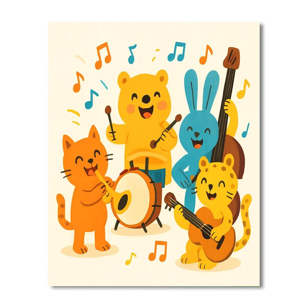 Artistic Animal Band Paint By Number