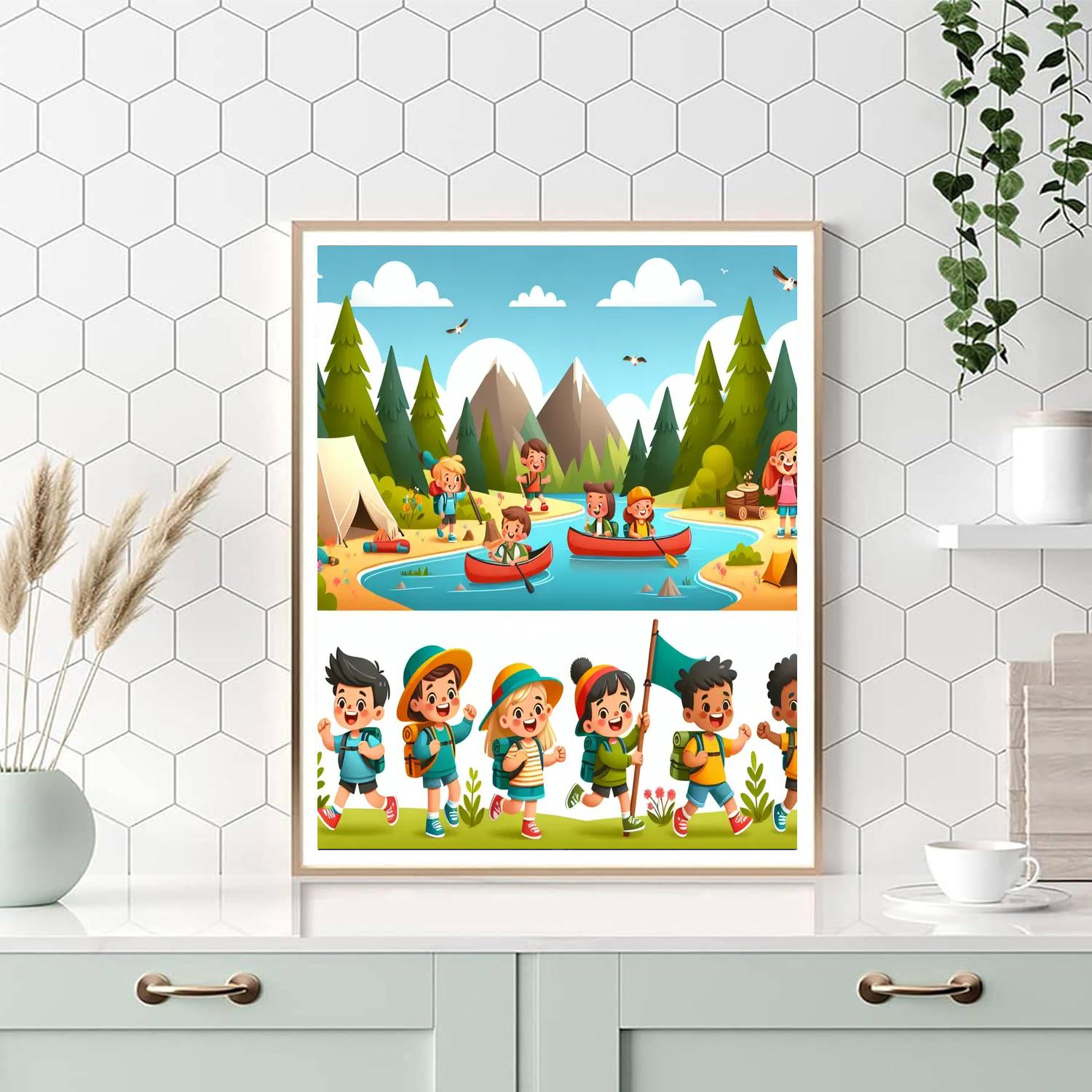 Outdoor Exploration Paint By Numbers Art