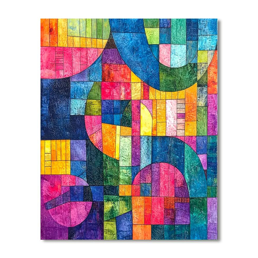 Paul Klee Inspired Melodic Colors  Painting Number Kit
